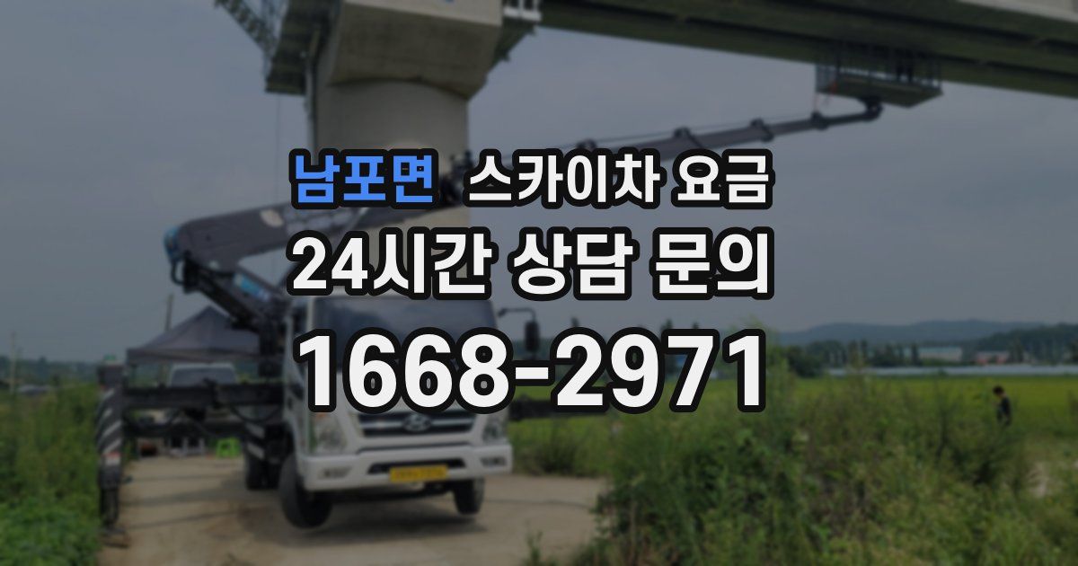 남포면 스카이차 요금