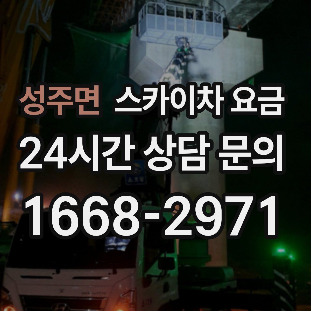 성주면 스카이차 요금