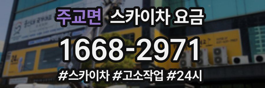 주교면 스카이차 요금