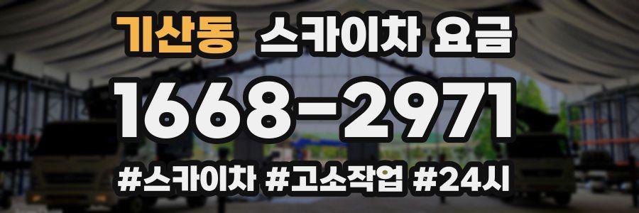 기산동 스카이차 요금