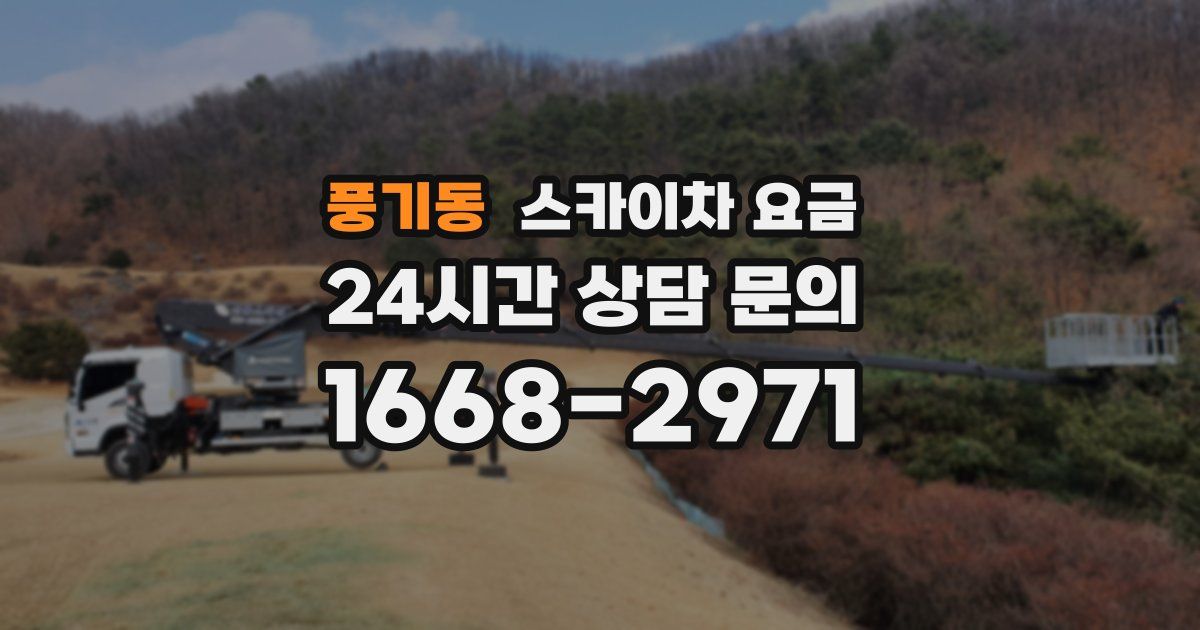풍기동 스카이차 요금