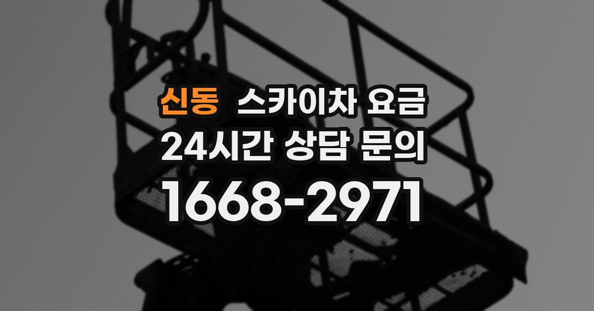 신동 스카이차 요금