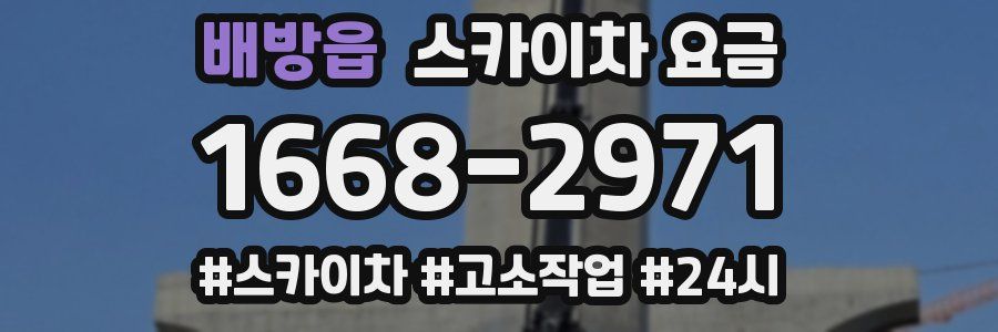 배방읍 스카이차 요금