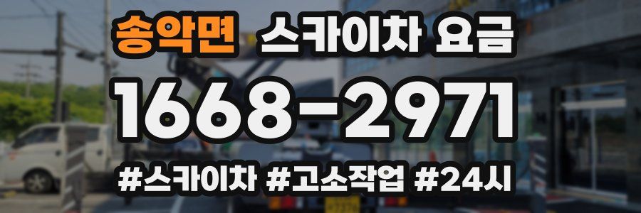 송악면 스카이차 요금