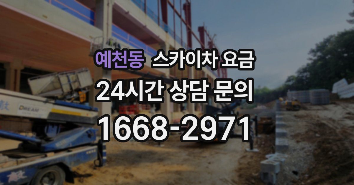 예천동 스카이차 요금