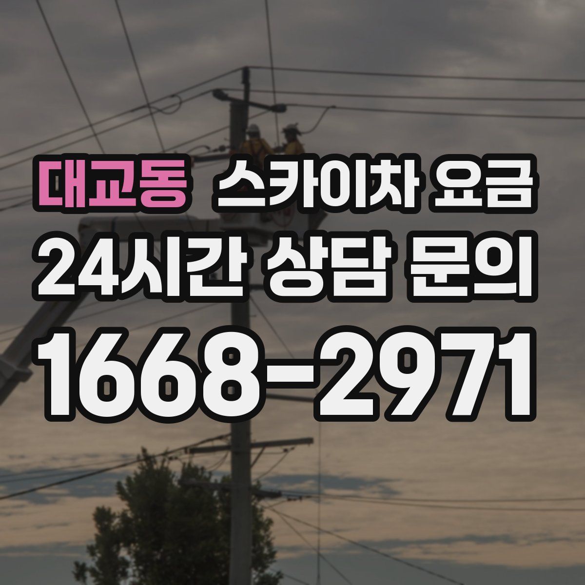 대교동 스카이차 요금