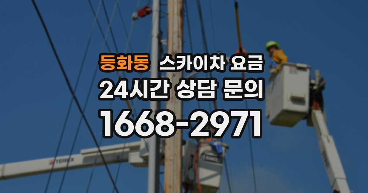 등화동 스카이차 요금