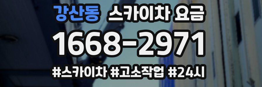 강산동 스카이차 요금