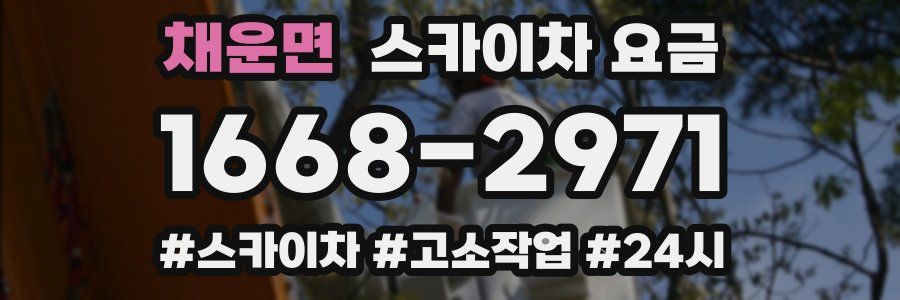 채운면 스카이차 요금