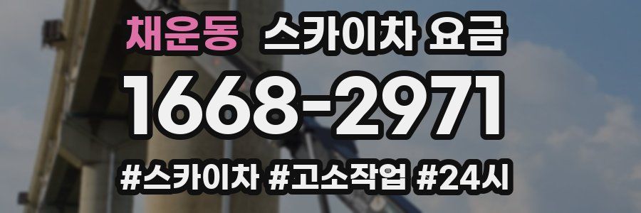 채운동 스카이차 요금