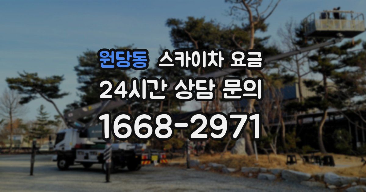 원당동 스카이차 요금