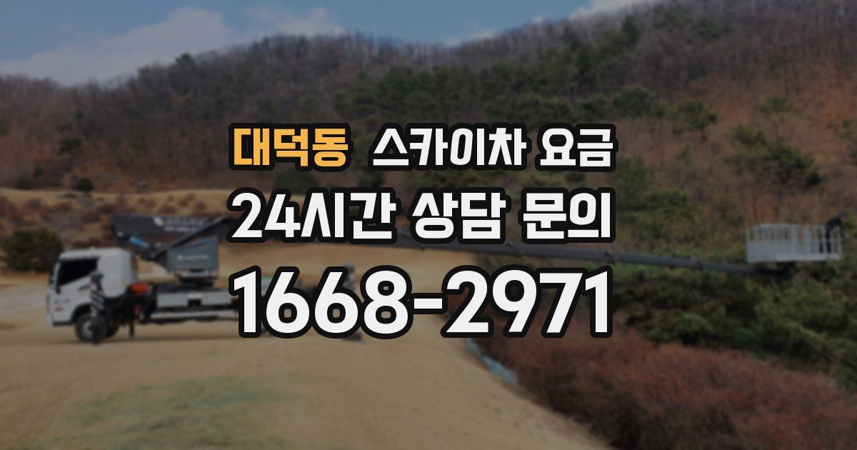 대덕동 스카이차 요금