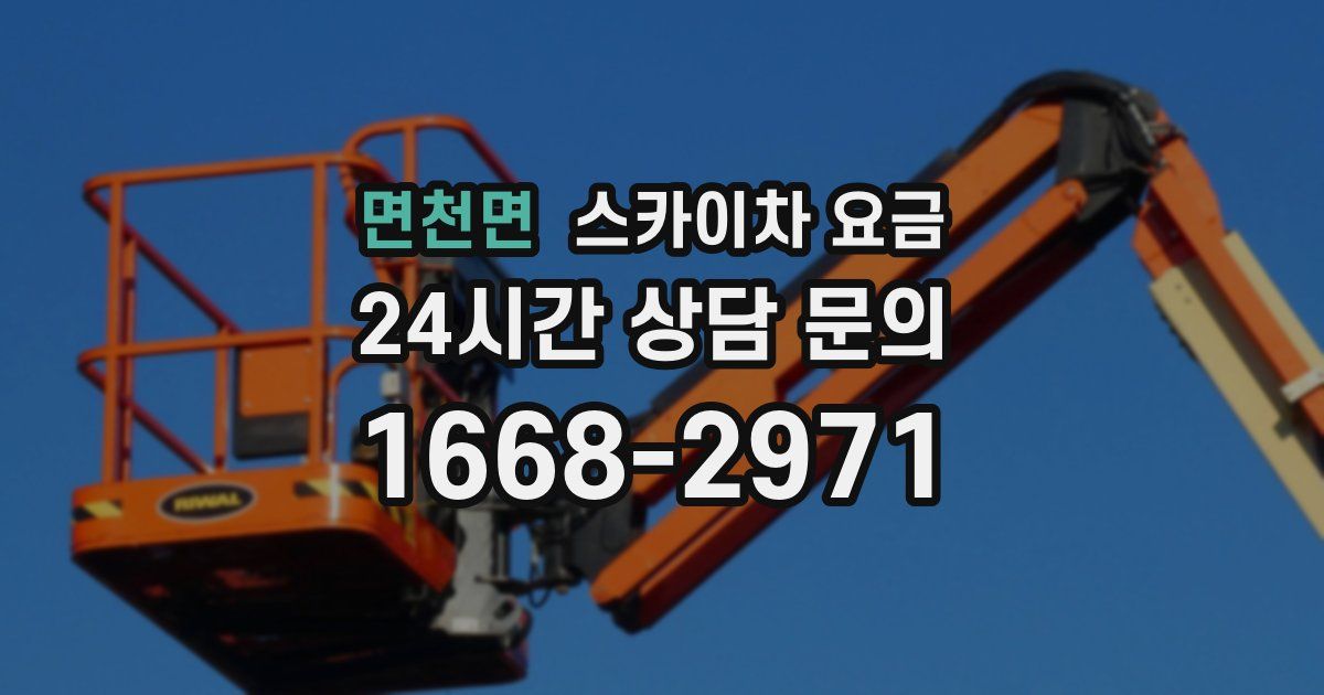 면천면 스카이차 요금