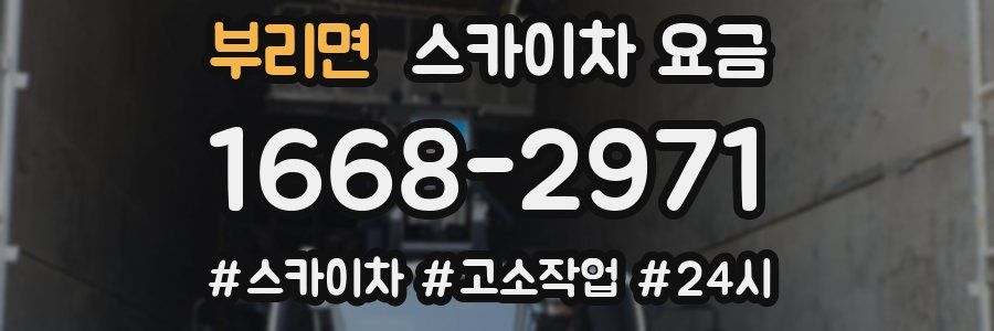 부리면 스카이차 요금