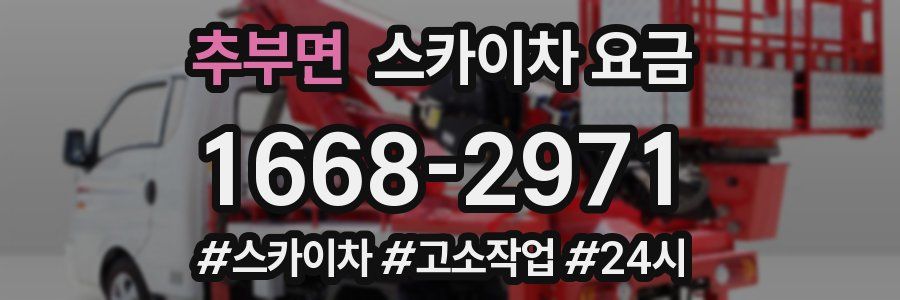 추부면 스카이차 요금
