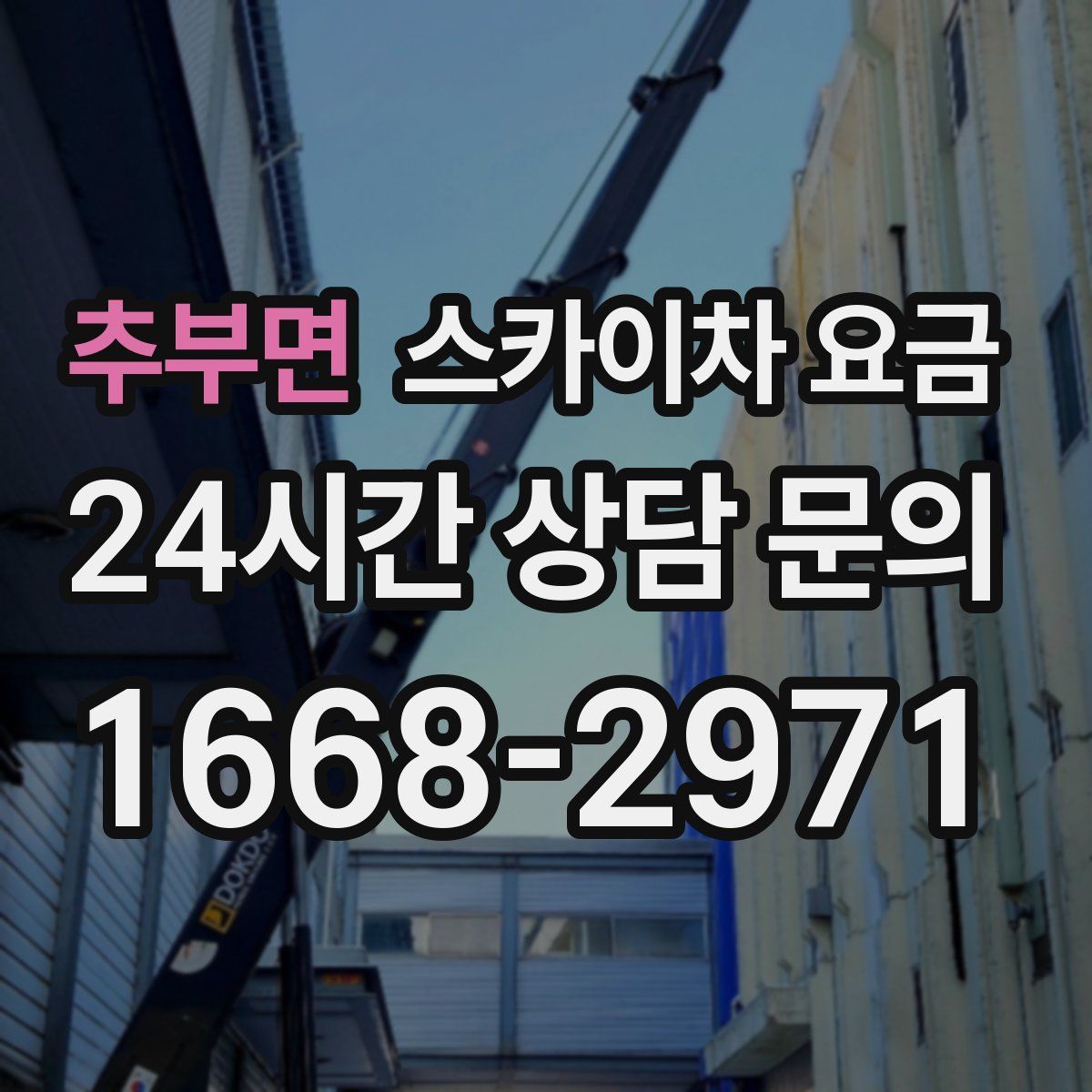 추부면 스카이차 요금