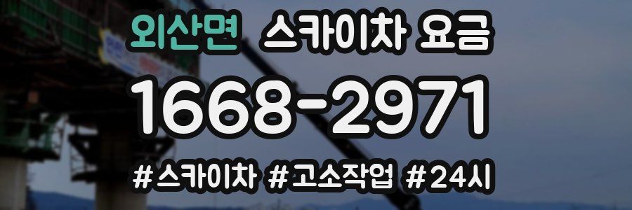 외산면 스카이차 요금