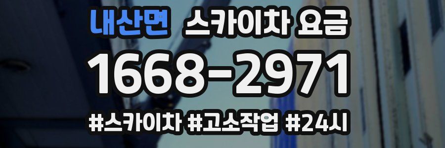 내산면 스카이차 요금