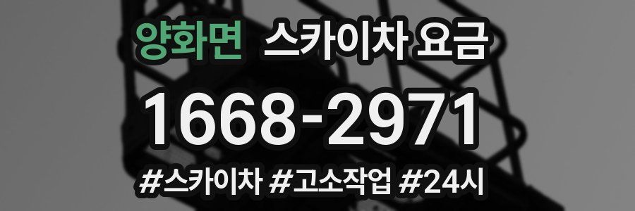 양화면 스카이차 요금