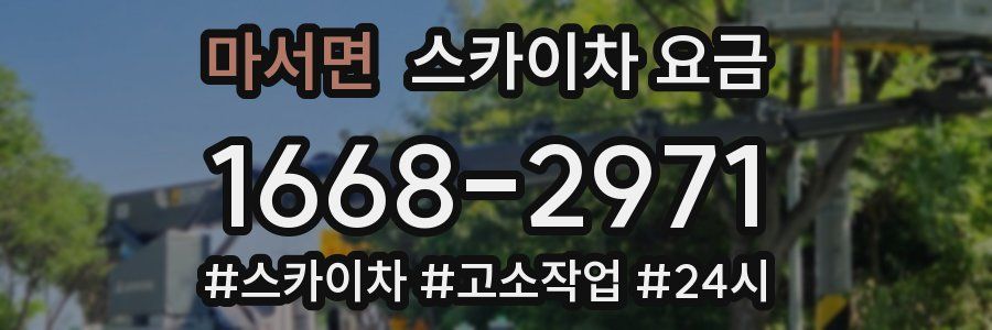 마서면 스카이차 요금