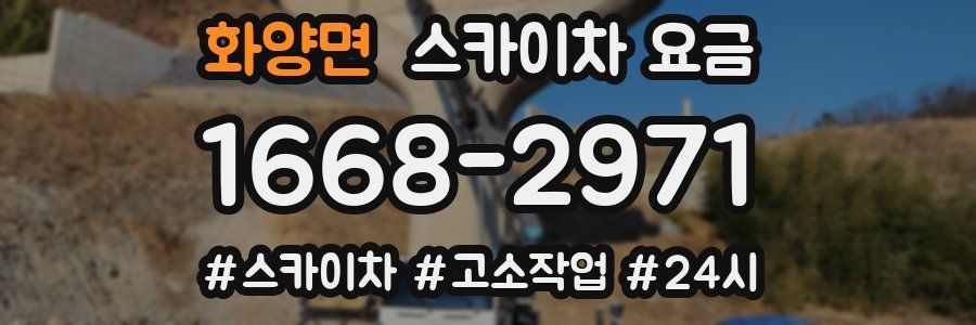 화양면 스카이차 요금