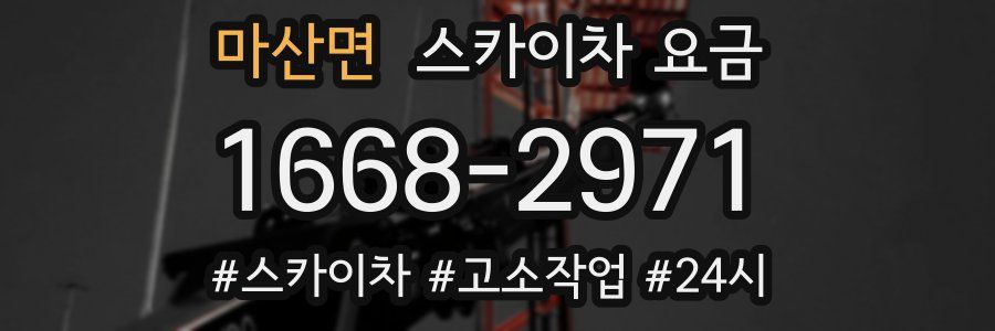 마산면 스카이차 요금