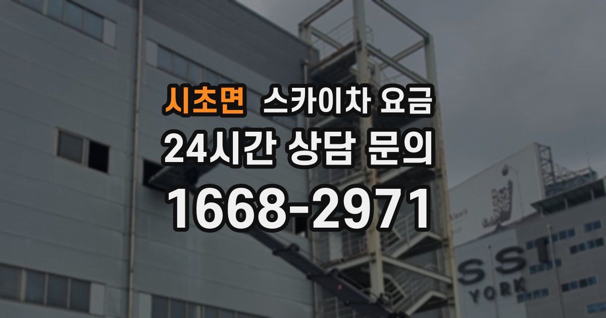 시초면 스카이차 요금