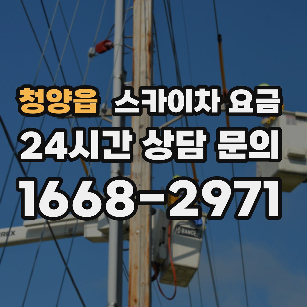 청양읍 스카이차 요금
