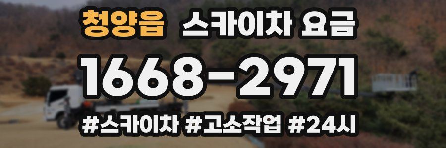 청양읍 스카이차 요금