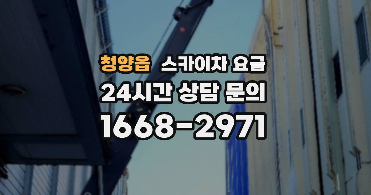 청양읍 스카이차 요금