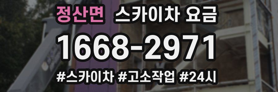 정산면 스카이차 요금
