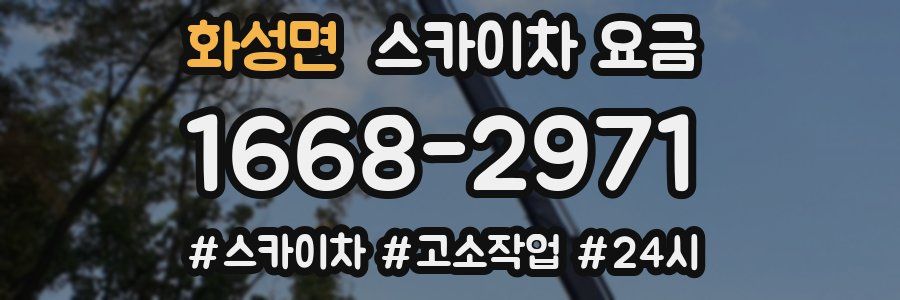 화성면 스카이차 요금