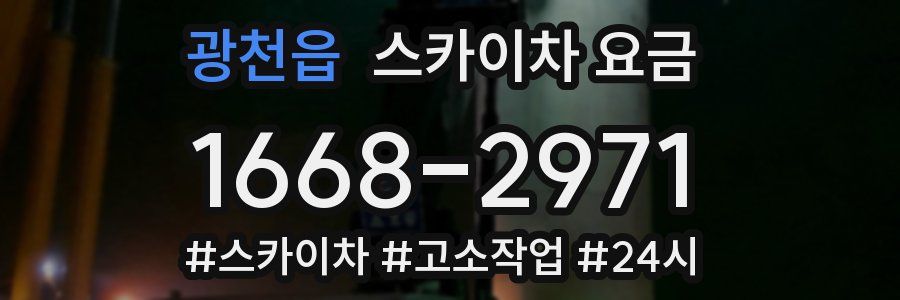 광천읍 스카이차 요금