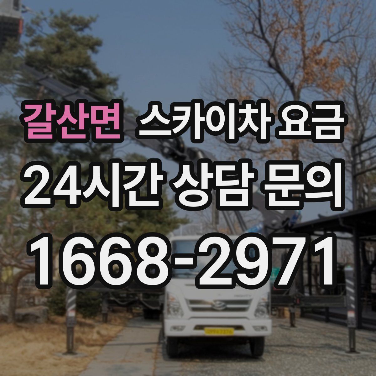 갈산면 스카이차 요금