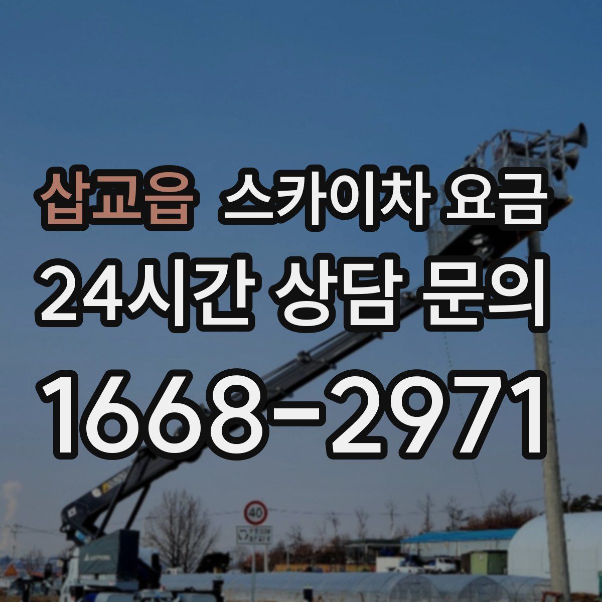 삽교읍 스카이차 요금