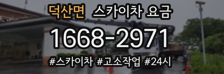 덕산면 스카이차 요금