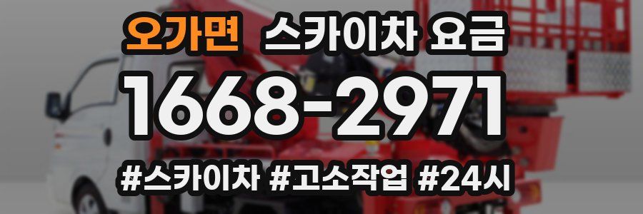 오가면 스카이차 요금