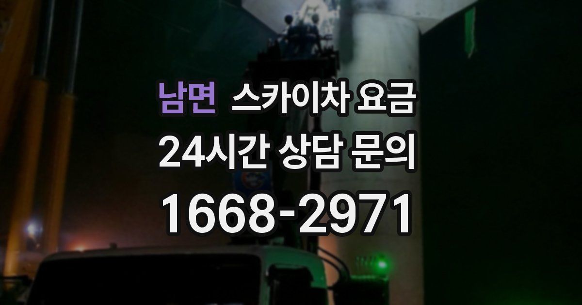 남면 스카이차 요금