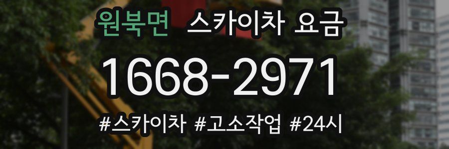 원북면 스카이차 요금