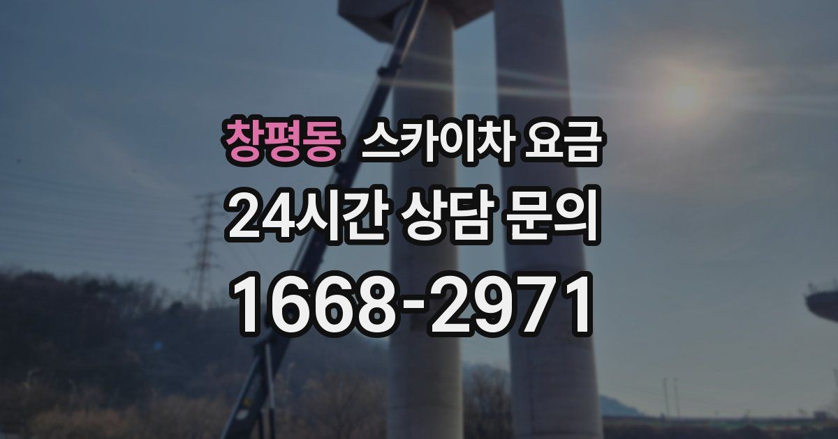 창평동 스카이차 요금