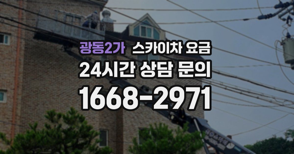 광동2가 스카이차 요금