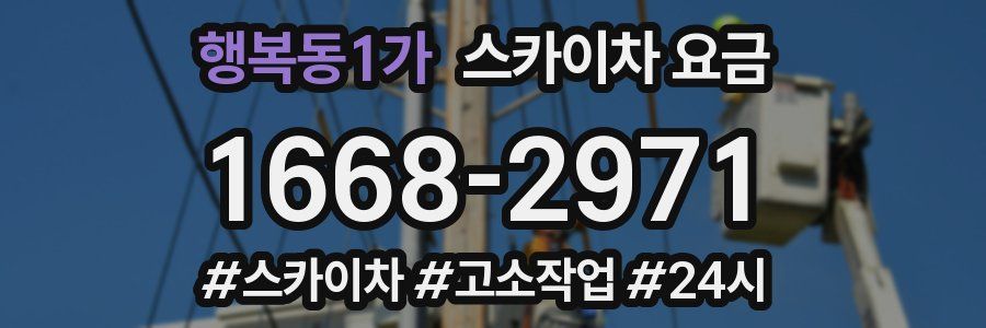 행복동1가 스카이차 요금