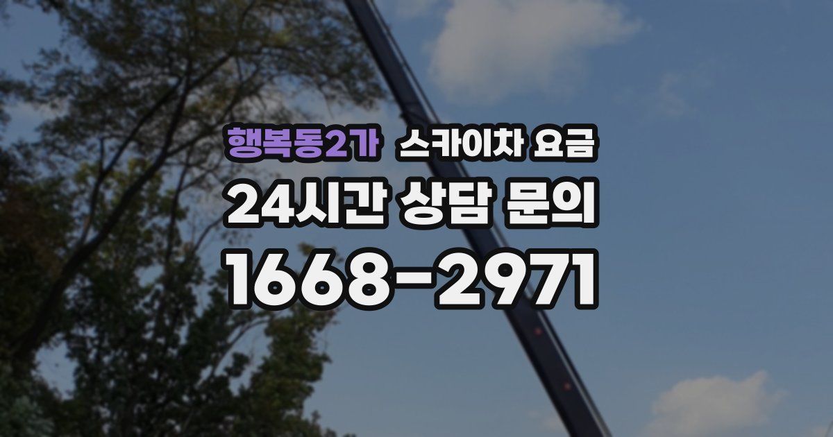 행복동2가 스카이차 요금
