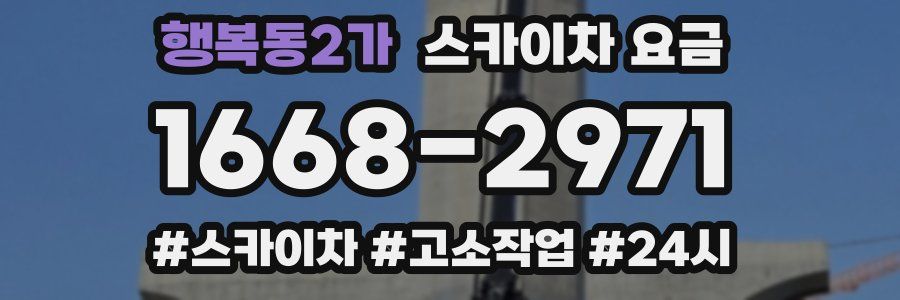 행복동2가 스카이차 요금