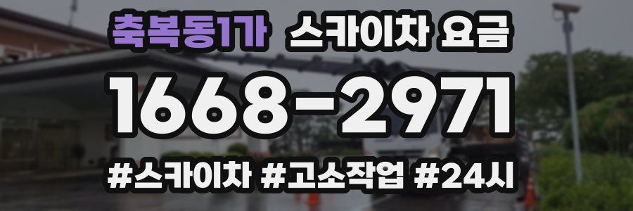 축복동1가 스카이차 요금