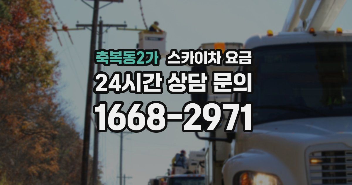 축복동2가 스카이차 요금