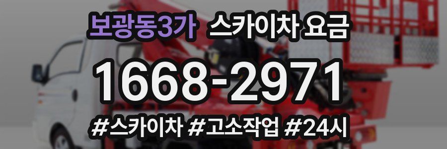 보광동3가 스카이차 요금