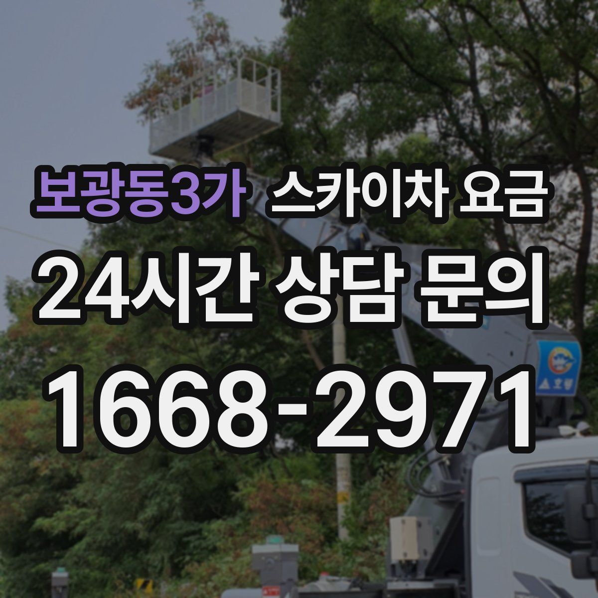 보광동3가 스카이차 요금