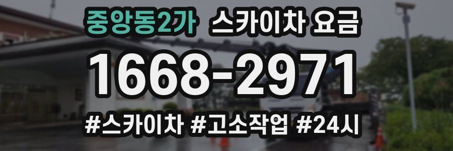중앙동2가 스카이차 요금