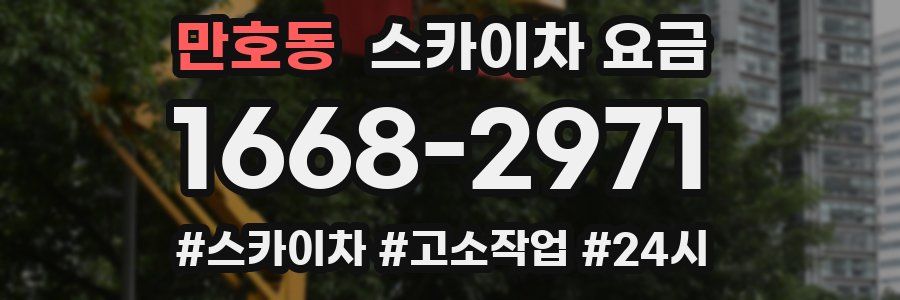 만호동 스카이차 요금